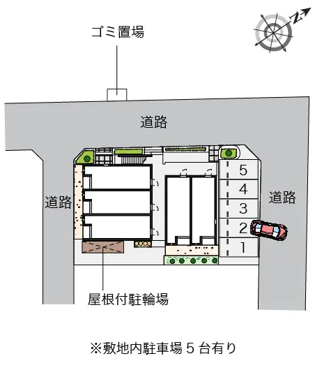 ★手数料０円★入間市扇台５丁目 月極駐車場